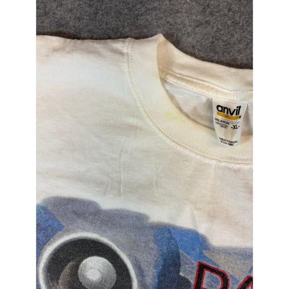 Vintage David Lee Roth World Tour 2002 Shirt XL Beige Graphic Rock Music Tee USA - Picture 8 of 9